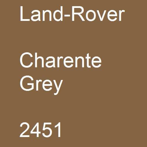 Land-Rover, Charente Grey, 2451.